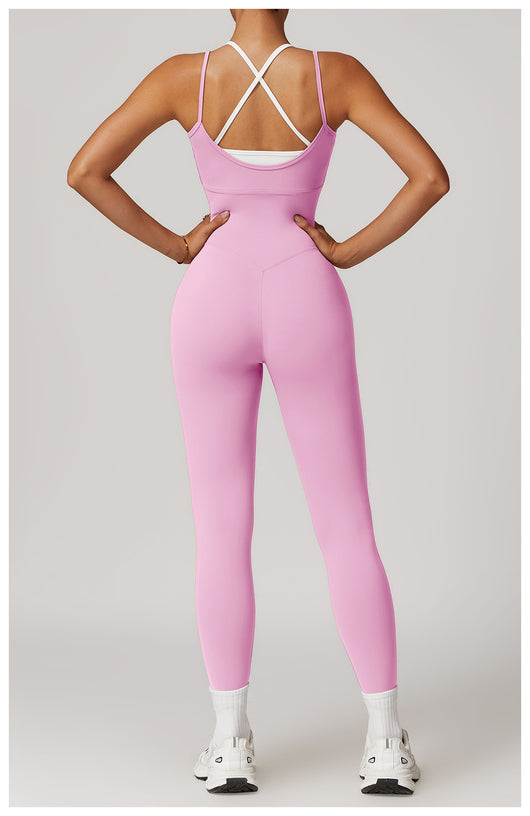 Jumpsuit Deportivo Bicolor con Tirantes Ajustables - Image 12