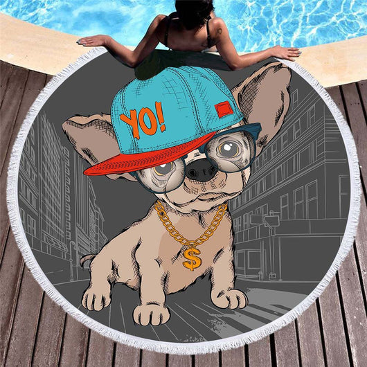 Toalla de Playa con Diseño 3D de Gatos y Perros - Image 4