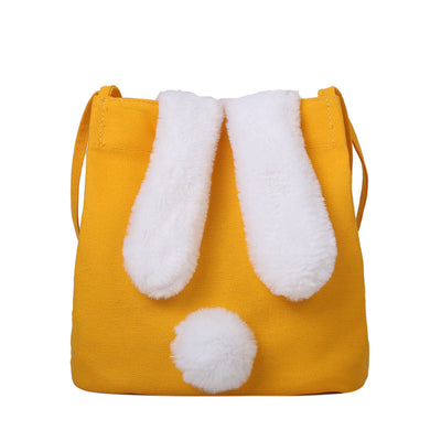 Bolsa de Lona para Mujer con Diseño de Conejo Kawaii - Bolso de Hombro Grande - Image 10