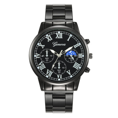 Conjunto de 4 Piezas: Reloj Collar, Pulsera y Anillo de Cuarzo para Hombre - Image 10
