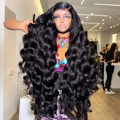 Peluca con Encaje Frontal Ondas Grandes Cabello Rizado Largo Medio para Mujer - Image 12