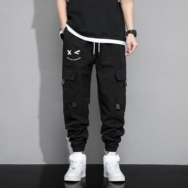 Pantalones Cargo Sueltos para Hombre - Estilo Trendy Otoño Primavera con Múltiples Bolsillos