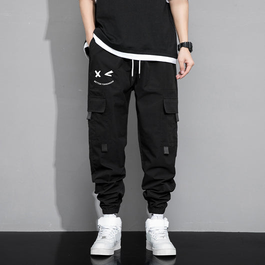 Pantalones Cargo Sueltos para Hombre - Estilo Trendy Otoño Primavera con Múltiples Bolsillos