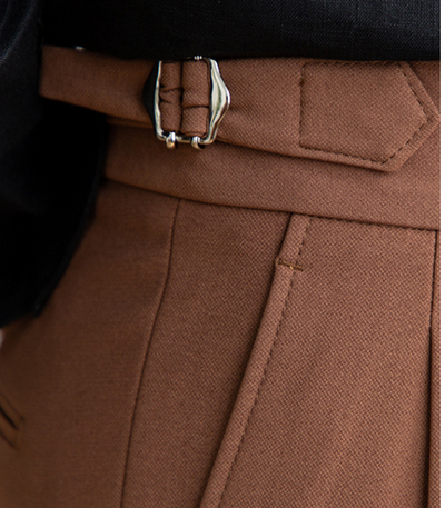 Shorts Casuales Hombre Corte Recto Tela Lisa Sin Planchado - Image 7