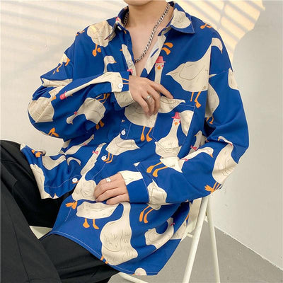 Camisa Casual Estampada de Temperamento para Hombre - Image 37