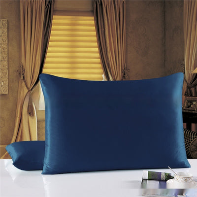 Funda de Almohada Doble Cara de Seda Pura 19 M Color Sólido - Image 9