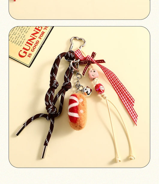 Llavero Decorativo de Fieltro Pan - Accesorio Escolar y Joyería Miniatura - Image 10