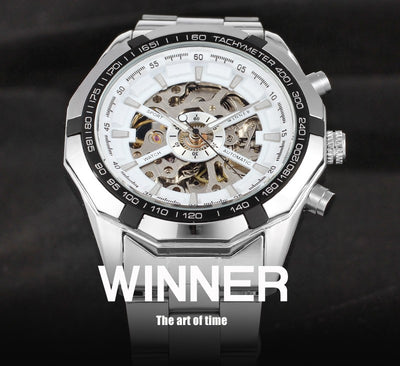 Reloj Automático Winner para Hombre - Acero Inoxidable Resistente - Image 3
