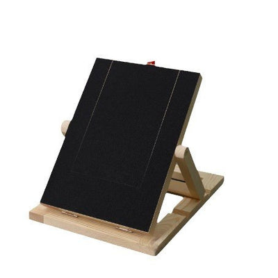 Black sandpaper refill sheets for a dog scratch board, displayed on a light wood stand, 5 pieces included. - Image 11