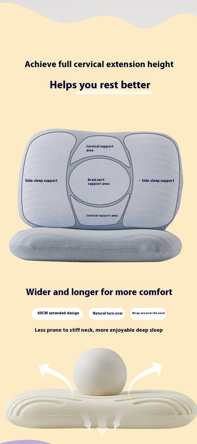 Almohada de Látex Natural con Rebote Sin Presión para Cuello - Image 12