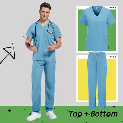 Conjunto de Uniformes Matizados para Médicos y Enfermeras - Image 10