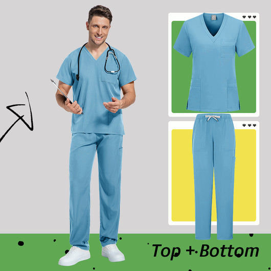 Conjunto de Uniformes Matizados para Médicos y Enfermeras - Image 10