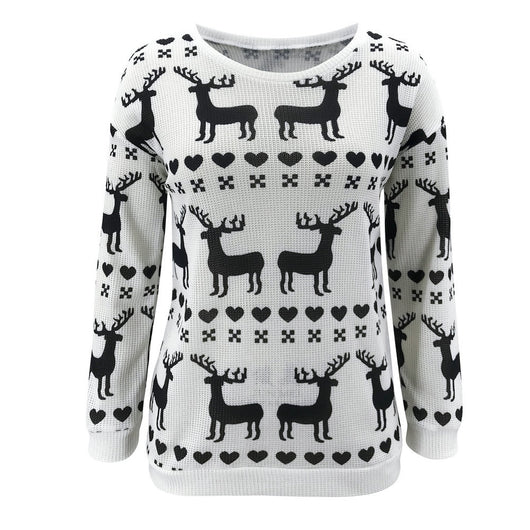 Suéter Holgado con Estampado Navideño de Venado - Image 5