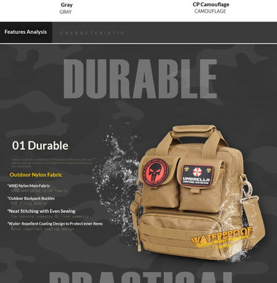 Mochila Táctica Camuflaje Nylon - Bolso Crossbody para Hombre - Image 11