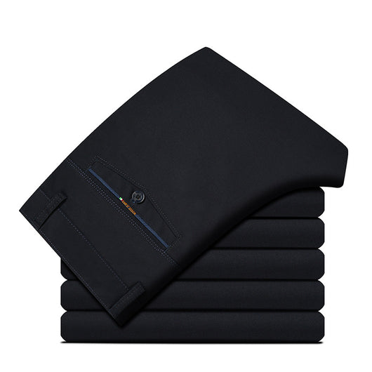 Pantalones Rectos de Vestir para Hombre Maduro - Image 4