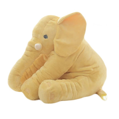Pink 60cm and yellow 40cm elephant plush dolls, soft comfort pillows for babies and kids. - Image 37