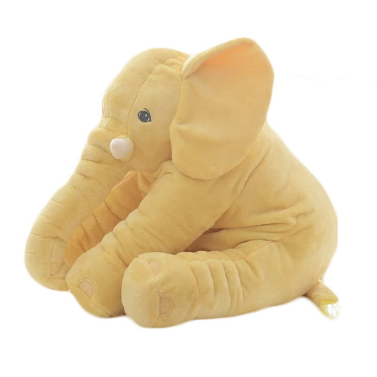 Pink 60cm and yellow 40cm elephant plush dolls, soft comfort pillows for babies and kids. - Image 37