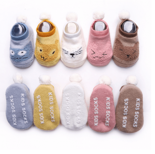 Calcetines Antideslizantes para Bebé - Algodón Suave Otoño Invierno 0-3 Años