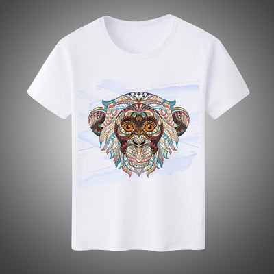 Camiseta de Algodón Estampada para Hombre