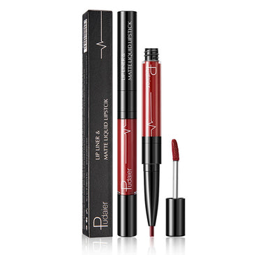 Labial Líquido 2 en 1 Mate y Perfilador - Tinte Rojo Ágata Profesional
