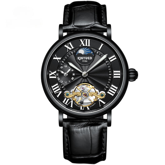 Reloj Automático Tourbillon Hueco con Esfera Luminosa para Hombre - Image 14