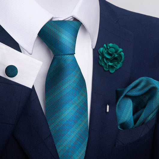 Combo Corbata, Traje y Pañuelo de Bolsillo para Hombre - Juego 8 - Image 22