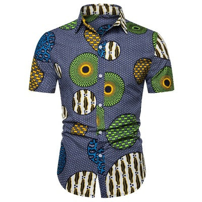 Camisa Casual de Manga Corta Estilo Tradicional para Hombre - Image 10
