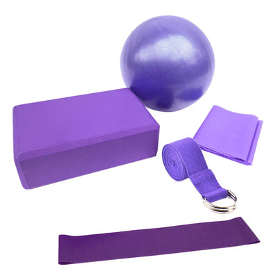 Juego de 5 Piezas para Yoga: Bloques de Espuma y Correa de Estiramiento - Image 8