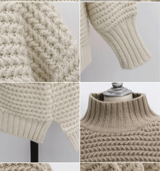 Suéter Cuello Tortuga Holgado de Punto Grueso - Image 19