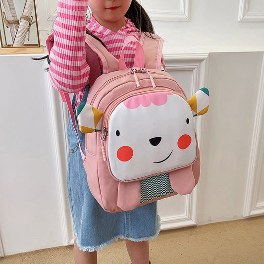 Mochila Escolar Infantil Animales Macaron - Diseño Adorable y Funcional - Image 2