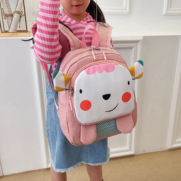 Mochila Escolar Infantil Animales Macaron - Diseño Adorable y Funcional