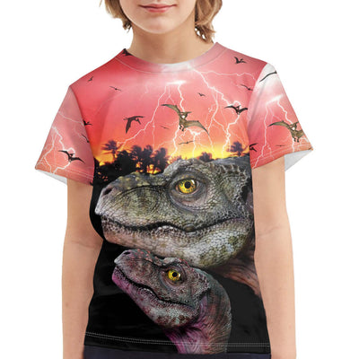 Playera Infantil Estampado Dinosaurio de Verano - Image 8