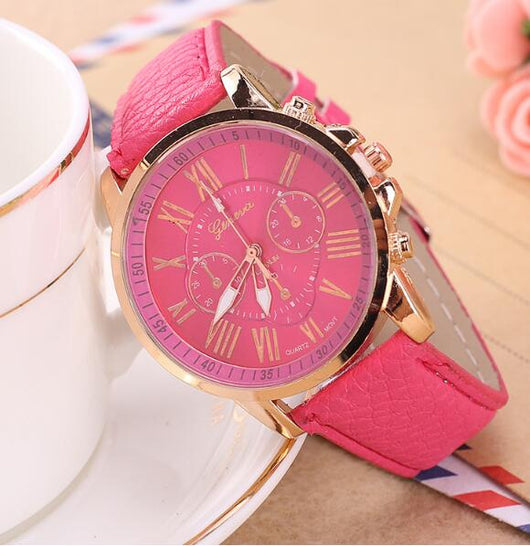 Reloj Digital de Cuero con Tres Esferas - Diseño Clásico Beige - Image 10