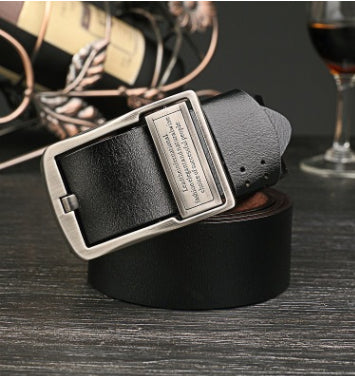 Cinturón de Cuero Vintage para Hombre con Detalles Denim - Image 11