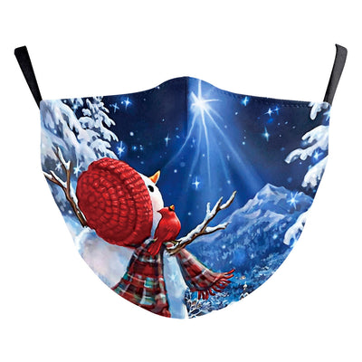 Red Christmas dustproof mask with Santa Claus holding a dollar sign and "Merry Christmas" text. - Image 20