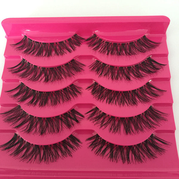 Pestañas Postizas de Fibra Sintética - Set Natural y Voluminoso