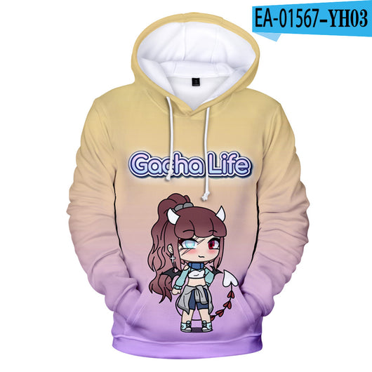 Sudadera con Capucha Estampado 3D Colorido para Adultos y Niños - Image 13