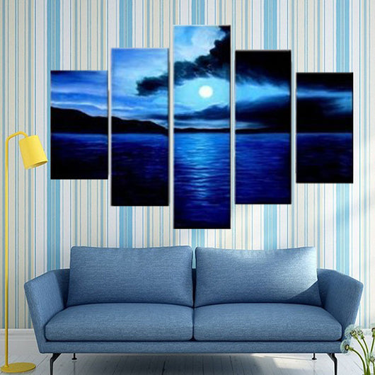 Cuadro de Diamantes 5D Paisaje Lunar Nocturno - Kit Completo de Pintura de Bordado - Image 2