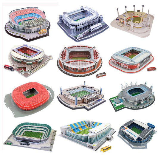 Rompecabezas 3D Estadio de Fútbol Europeo - Modelo de Construcción DIY