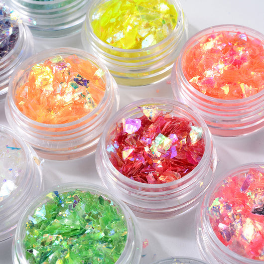 Papel de Concha para Diseño de Uñas - 12 Colores Brillantes - Image 5