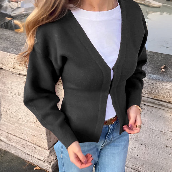 Suéter de Lana Fino para Mujer - Manga Larga Elegante