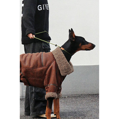 Abrigo de Cuero con Terciopelo Winter Plus para Perros Grandes - Image 9