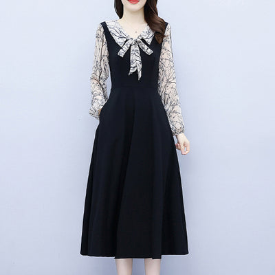 Falda Elegante de Manga Larga Midi para Mujer Sofisticada - Image 8