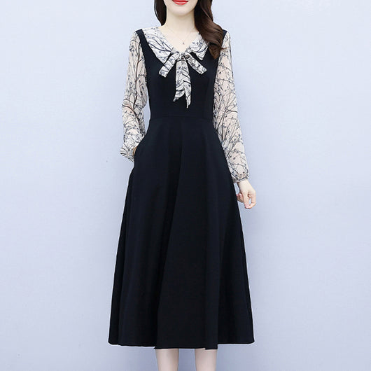 Falda Elegante de Manga Larga Midi para Mujer Sofisticada - Image 8