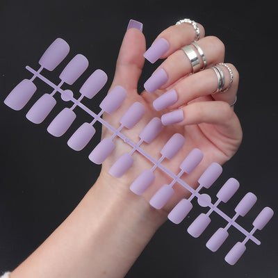 Stickers de Uñas Cuadradas Mate Color Sólido - Image 19