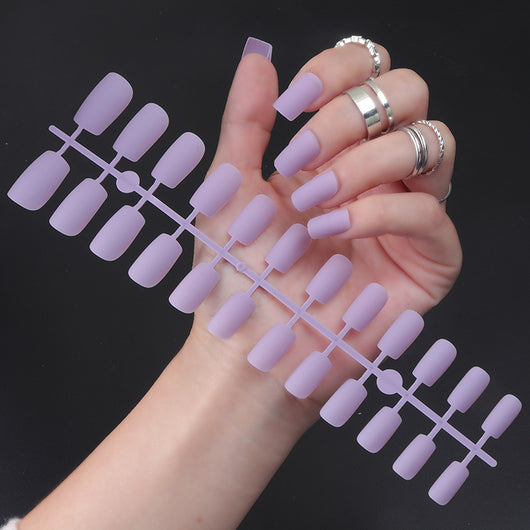 Stickers de Uñas Cuadradas Mate Color Sólido - Image 19