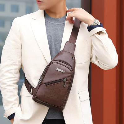 Mochila Mensajero Casual para Negocios - Bolsa de Viaje Ligera con Compartimento de Pecho - Image 11