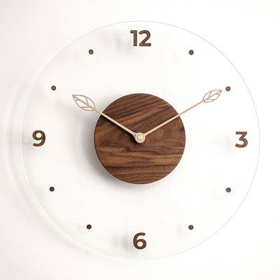 Reloj de Pared Moderno Madera Maciza y Acrílico para Sala de Estar - Image 10