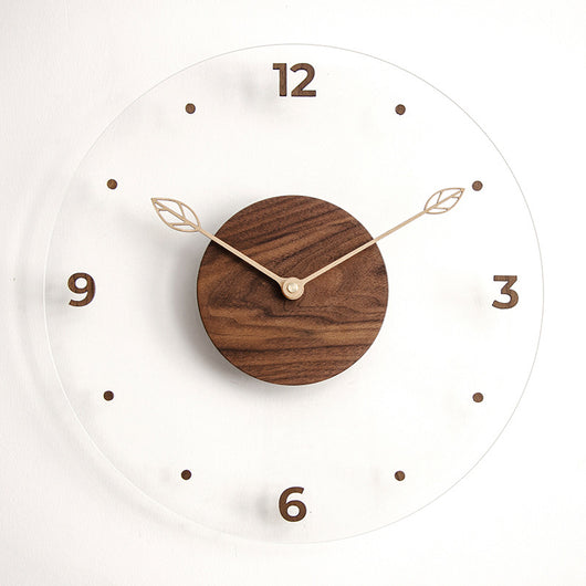 Reloj de Pared Moderno Madera Maciza y Acrílico para Sala de Estar - Image 10