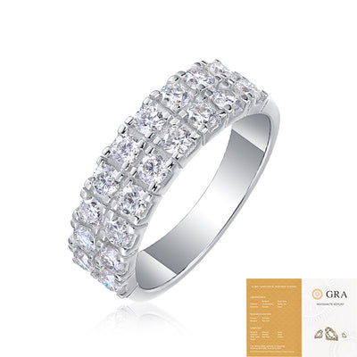 Anillo de Plata Esterlina S925 con Moissanita - Lujo Accesible para Influencers - Image 5